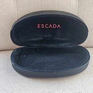 Escada Sunglasses Case Black Hard Case for Glasses Eyewear Eyeglasses Case only